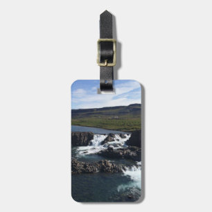 Etiqueta Para Maletas Cascada de agua personalizada de Islandia - etique