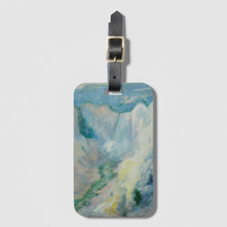 Etiqueta Para Maletas Cascada en Yellowstone de Twachtman, Arte Antiguo