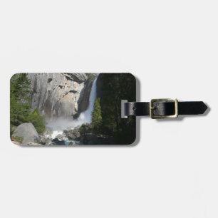 Etiqueta Para Maletas Cascada inferior de Yosemite en el sendero de la c