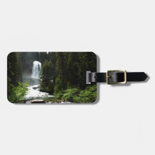 Etiqueta Para Maletas Cascadas de Virginia en el Parque Nacional Glacier