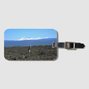 Etiqueta Para Maletas Cascadas y rocas de lava, O