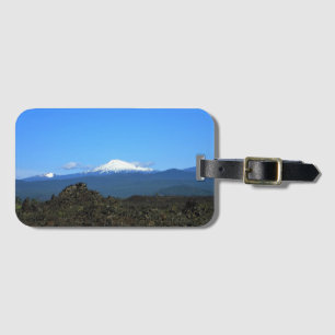Etiqueta Para Maletas Cascadas y rocas de lava, O