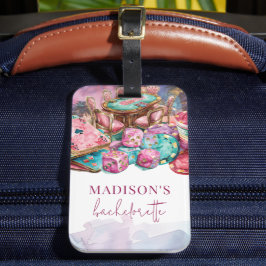 Etiqueta Para Maletas Casino Gambling Bachelorette Luxury Pink