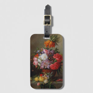 Etiqueta Para Maletas Caso Cornelis Johannes van Hulsteijn con flores