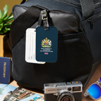 Etiqueta Para Maletas Caso de teléfono con pasaporte del Reino Unido