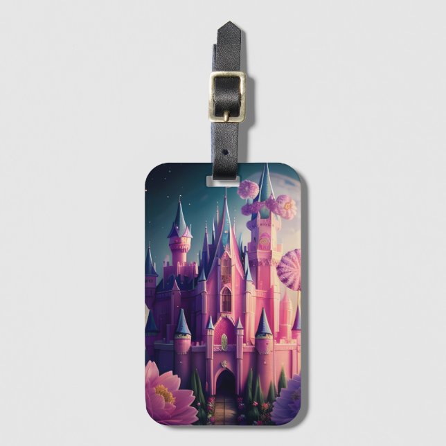 Etiqueta Para Maletas Castillo Candy One (Anverso vertical)