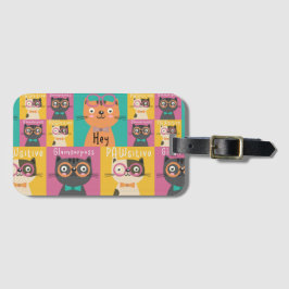 Etiqueta Para Maletas Cat Dice Hey Memes Graciosos