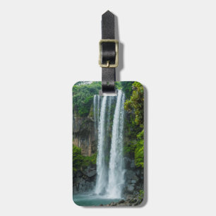 Etiqueta Para Maletas Catarata de Jeongbang, Corea del Sur