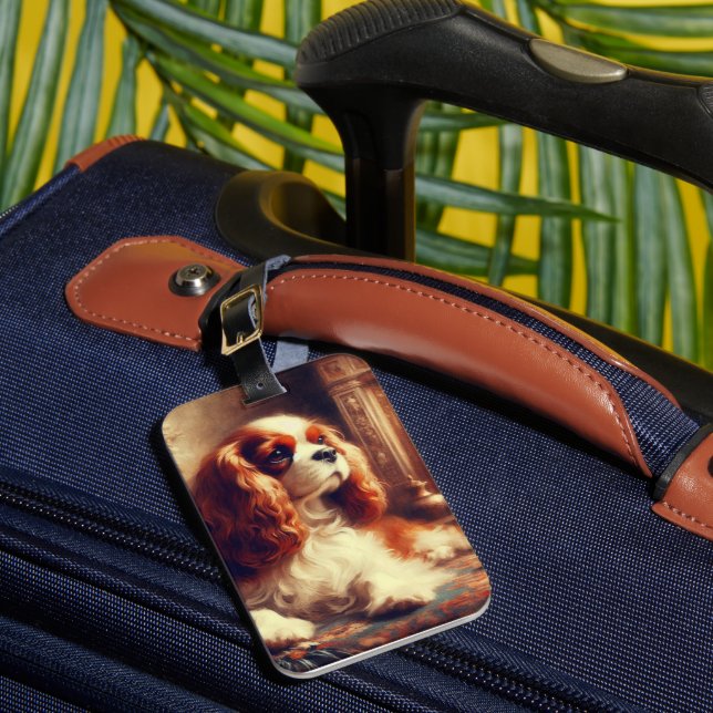 Etiqueta Para Maletas Cavalier King Charles Spaniel (Anverso In situ 1)