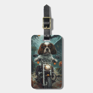 Etiqueta Para Maletas Cavalier King Charles Spaniel Halloween Scary