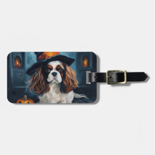 Etiqueta Para Maletas Cavalier King Pumpkins Halloween Scary