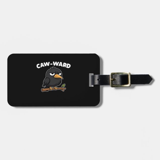 Etiqueta Para Maletas Caw-Ward Funny Quote (Frente Horizontal)