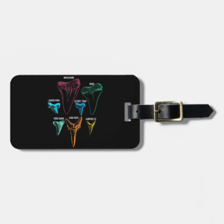 Etiqueta Para Maletas Caza de dientes de tiburón - Regalos locos de tibu