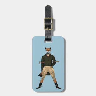 Etiqueta Para Maletas Caza de zorro del vintage