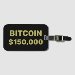 Etiqueta Para Maletas Celebración de Bitcoin 150000