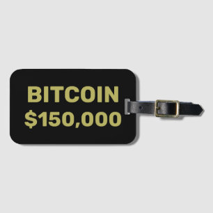 Etiqueta Para Maletas Celebración de Bitcoin 150000