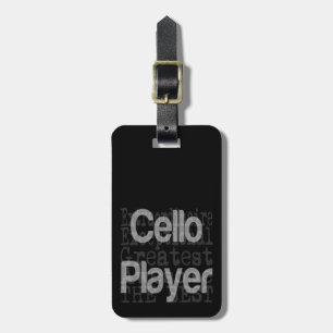 Etiqueta Para Maletas Cello Player Extraordinaire