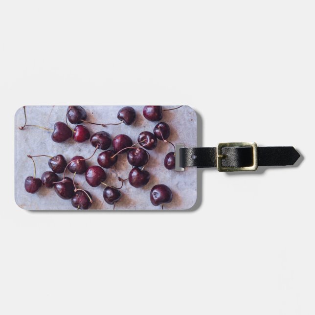 Etiqueta Para Maletas Cerezas (Frente Horizontal)