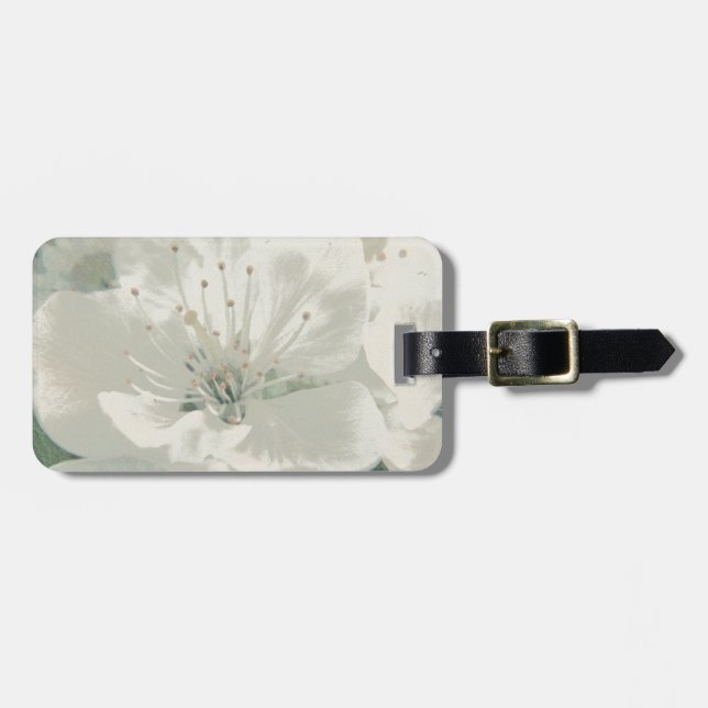 Etiqueta Para Maletas Cerezo en flor (Frente Horizontal)