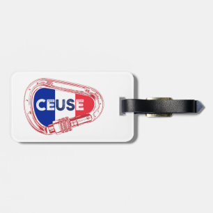 Etiqueta Para Maletas Ceuse France Rock Climber Carabiner