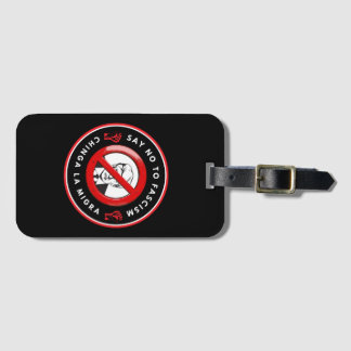 Etiqueta Para Maletas Chaqueta de mezclilla antifascista