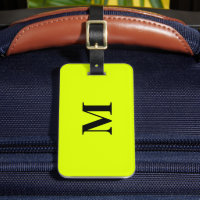 Chartreuse fluorescente Monograma color neón amari