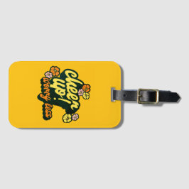 ETIQUETA PARA MALETAS CHEER UP WORRY LESS REUSABLE LUGGAGE TAG
