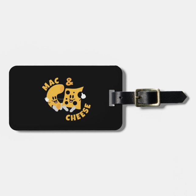 Etiqueta Para Maletas Cheese Mac & Cheese Funny Gift Idea (Frente Horizontal)