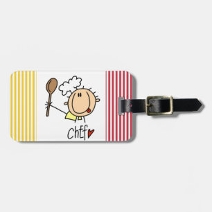 Etiqueta Para Maletas Chef masculino