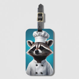 Etiqueta Para Maletas Chef Raccoon