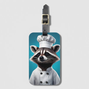 Etiqueta Para Maletas Chef Raccoon