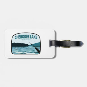 Etiqueta Para Maletas Cherokee Lake Tennessee Fishing Rod