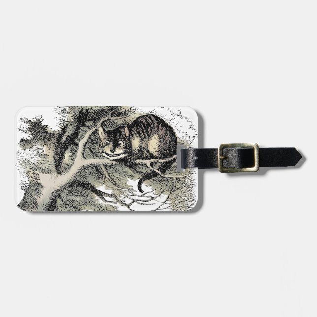 Etiqueta Para Maletas Cheshire Cat Alice Wonderland Classic (Frente Horizontal)