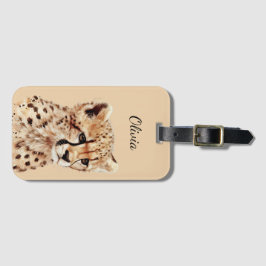 Etiqueta Para Maletas Chetah Face personalizado