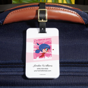 Etiqueta Para Maletas Chibi Ladybug en París