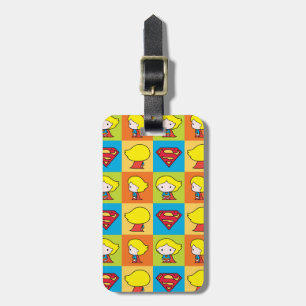Etiqueta Para Maletas Chibi Supergirl Character Turnaround