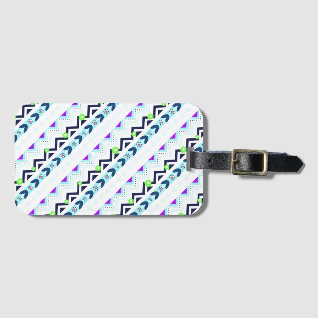 Etiqueta Para Maletas Chica Aztec (Anverso horizontal)