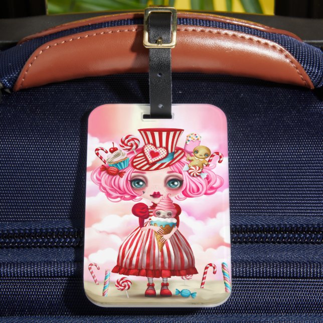 Etiqueta Para Maletas Chica de Caramelo (Anverso In situ 2)