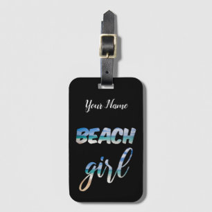 Etiqueta Para Maletas Chica de playa