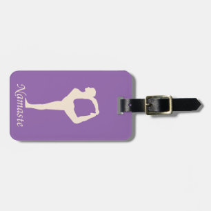 Etiqueta Para Maletas Chica de yoga