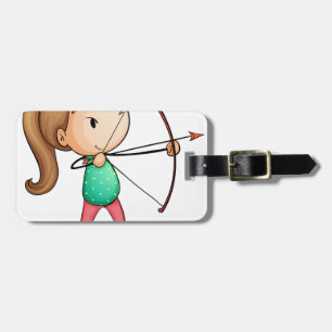 Etiqueta Para Maletas chica del archer
