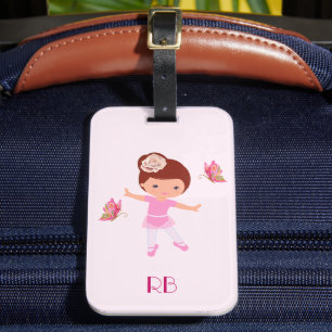 Etiqueta Para Maletas Chica infantil personalizado