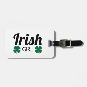 Etiqueta Para Maletas Chica irlandés