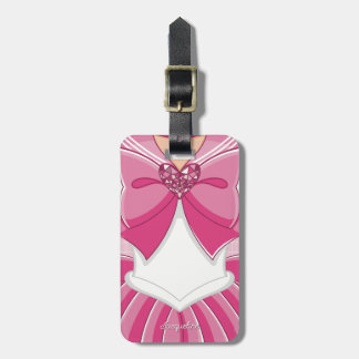 Etiqueta Para Maletas Chica Mágica Rosa