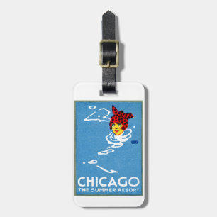 Etiqueta Para Maletas Chicago 1912, The Summer Resort
