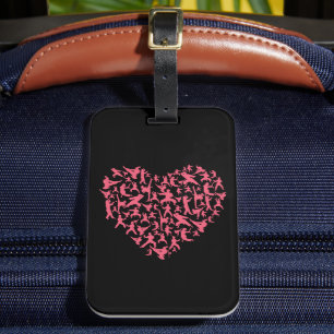 Etiqueta Para Maletas Chicas de artes marciales Karate Heart