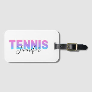 Etiqueta Para Maletas Chicas De Tenis Personalizados Nombre Equipo Gradi
