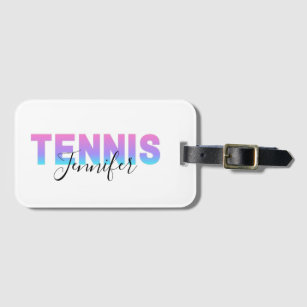 Etiqueta Para Maletas Chicas De Tenis Personalizados Nombre Equipo Ombre