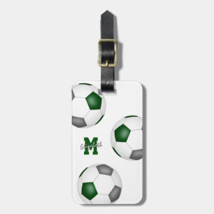 Etiqueta Para Maletas chicas del equipo masculino de la bolsa de fútbol