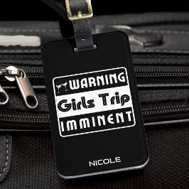 Etiqueta Para Maletas Chicas viajan Chicas Noche Fin de Semana Hermanas 